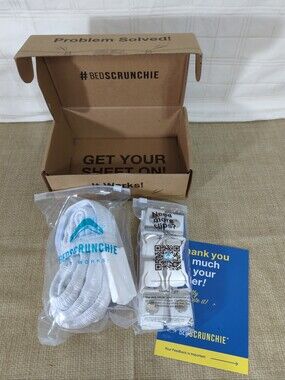 BED SCRUNCHIE Sheet Holder Straps - Heavy Duty Clips - Fits All Mattress Sizes